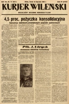 Kurjer Wileński : niezależny dziennik demokratyczny. 1936, nr 14