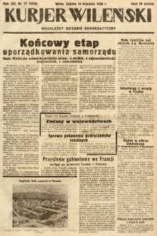 Kurjer Wileński : niezależny dziennik demokratyczny. 1936, nr 17
