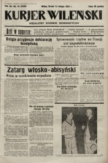 Kurjer Wileński : niezależny dziennik demokratyczny. 1935, nr 43