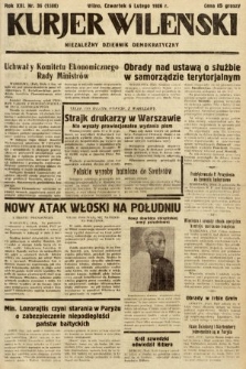 Kurjer Wileński : niezależny dziennik demokratyczny. 1936, nr 36