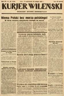 Kurjer Wileński : niezależny dziennik demokratyczny. 1936, nr 40