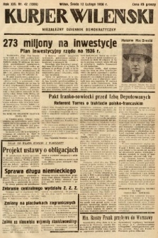 Kurjer Wileński : niezależny dziennik demokratyczny. 1936, nr 42
