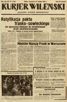 Kurjer Wileński : niezależny dziennik demokratyczny. 1936, nr 43