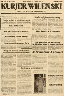 Kurjer Wileński : niezależny dziennik demokratyczny. 1936, nr 45