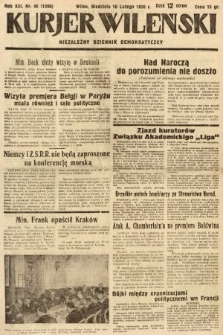 Kurjer Wileński : niezależny dziennik demokratyczny. 1936, nr 46
