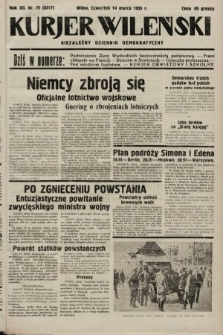 Kurjer Wileński : niezależny dziennik demokratyczny. 1935, nr 72