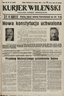 Kurjer Wileński : niezależny dziennik demokratyczny. 1935, nr 82