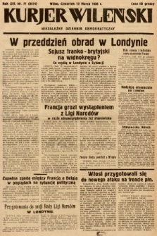 Kurjer Wileński : niezależny dziennik demokratyczny. 1936, nr 71