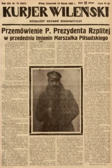 Kurjer Wileński : niezależny dziennik demokratyczny. 1936, nr 78