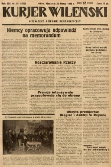 Kurjer Wileński : niezależny dziennik demokratyczny. 1936, nr 81