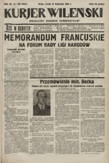 Kurjer Wileński : niezależny dziennik demokratyczny. 1935, nr 106