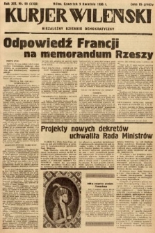 Kurjer Wileński : niezależny dziennik demokratyczny. 1936, nr 99