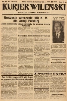 Kurjer Wileński : niezależny dziennik demokratyczny. 1936, nr 114