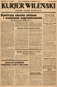 Kurjer Wileński : niezależny dziennik demokratyczny. 1936, nr 115