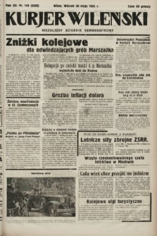 Kurjer Wileński : niezależny dziennik demokratyczny. 1935, nr 144