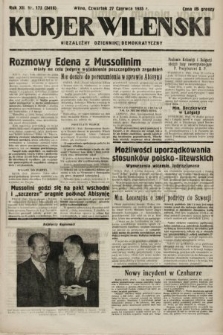 Kurjer Wileński : niezależny dziennik demokratyczny. 1935, nr 173