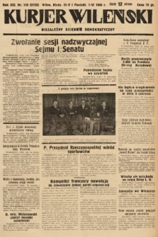 Kurjer Wileński : niezależny dziennik demokratyczny. 1936, nr 149