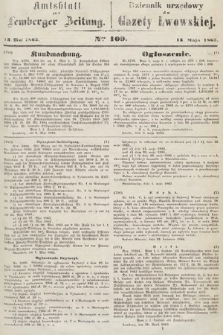 Amtsblatt zur Lemberger Zeitung = Dziennik Urzędowy do Gazety Lwowskiej. 1863, nr 109