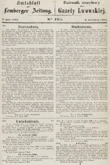 Amtsblatt zur Lemberger Zeitung = Dziennik Urzędowy do Gazety Lwowskiej. 1863, nr 128