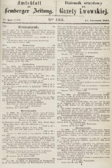 Amtsblatt zur Lemberger Zeitung = Dziennik Urzędowy do Gazety Lwowskiej. 1863, nr 132