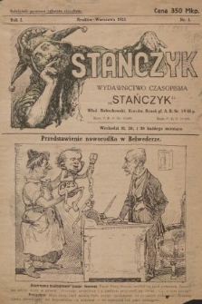 Stańczyk. 1923, nr 1