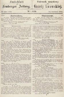 Amtsblatt zur Lemberger Zeitung = Dziennik Urzędowy do Gazety Lwowskiej. 1863, nr 142