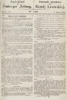 Amtsblatt zur Lemberger Zeitung = Dziennik Urzędowy do Gazety Lwowskiej. 1863, nr 149