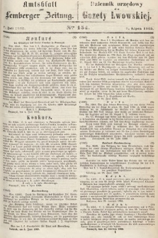 Amtsblatt zur Lemberger Zeitung = Dziennik Urzędowy do Gazety Lwowskiej. 1863, nr 154