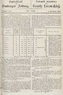 Amtsblatt zur Lemberger Zeitung = Dziennik Urzędowy do Gazety Lwowskiej. 1863, nr 179