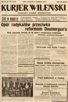 Kurjer Wileński : niezależny dziennik demokratyczny. 1934, nr 306