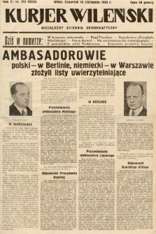 Kurjer Wileński : niezależny dziennik demokratyczny. 1934, nr 313