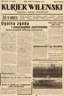 Kurjer Wileński : niezależny dziennik demokratyczny. 1934, nr 319