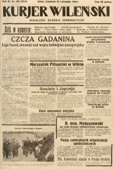Kurjer Wileński : niezależny dziennik demokratyczny. 1934, nr 320