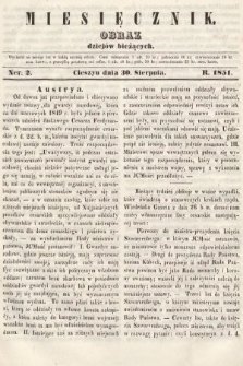 Miesięcznik : obraz dziejów bieżących. 1851, nr 2