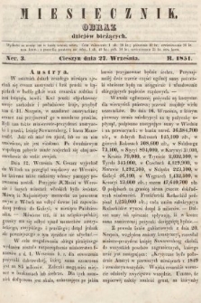 Miesięcznik : obraz dziejów bieżących. 1851, nr 3