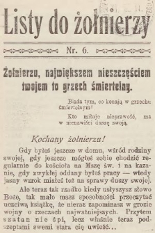 Listy do Żołnierzy. 1915, nr 6