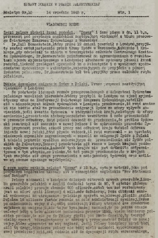 Sprawy Polskie w Prasie Palestyńskiej : biuletyn. 1945, nr 10