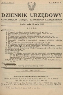 Dziennik Urzędowy Kuratorjum Okręgu Szkolnego Lwowskiego. 1930, nr 5