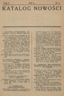 Katalog Nowości. 1927, nr 2