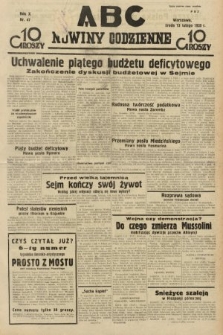 ABC : nowiny codzienne. 1935, nr 47