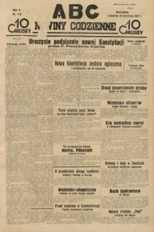 ABC : nowiny codzienne. 1935, nr 118