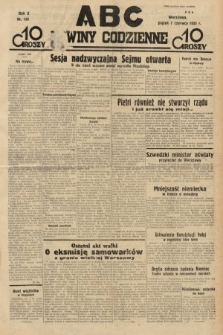 ABC : nowiny codzienne. 1935, nr 161