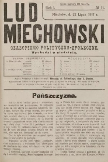 Lud Miechowski : czasopismo polityczno-społeczne. 1917, nr 11