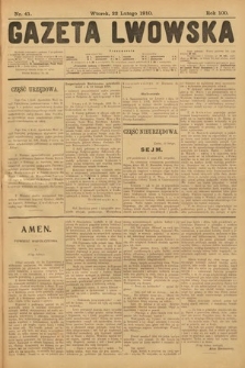 Gazeta Lwowska. 1910, nr 41
