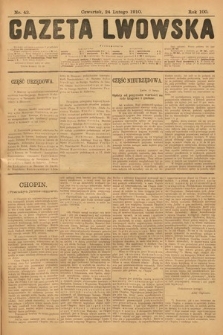 Gazeta Lwowska. 1910, nr 43