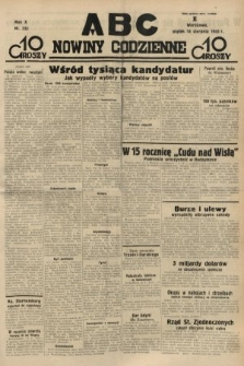 ABC : nowiny codzienne. 1935, nr 233