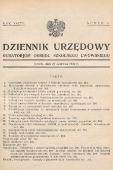 Dziennik Urzędowy Kuratorjum Okręgu Szkolnego Lwowskiego. 1933, nr 6