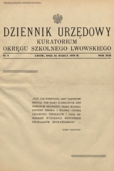 Dziennik Urzędowy Kuratorium Okręgu Szkolnego Lwowskiego. 1938, nr 3