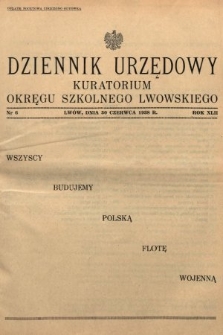 Dziennik Urzędowy Kuratorium Okręgu Szkolnego Lwowskiego. 1938, nr 6