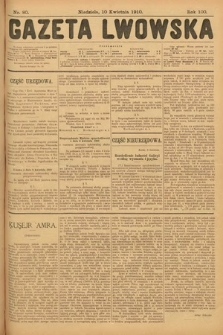 Gazeta Lwowska. 1910, nr 80